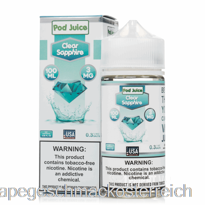 Klarer Saphir – Schotensaft – 100 Ml, 0 Mg Vape-Geschmack